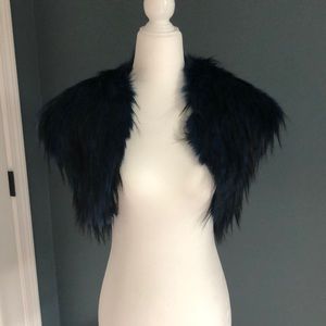 Ramy Brook faux fur cropped vest/bolero